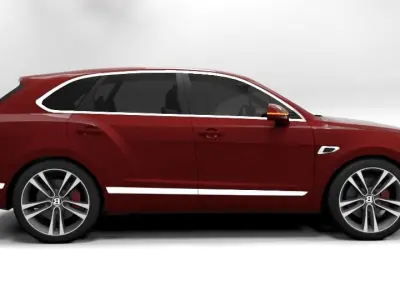 BENTLEY BENTAYGA 2017 Low-poly 3D model