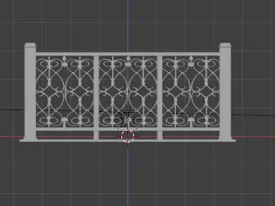 Railing - Balcony 3D print model