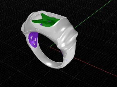 Star Ring 3D print model