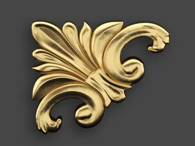 5 corners Ornamental Pack 2 3D model