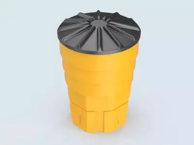 Crash barrel H0 1-87  3D print model