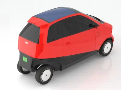 Vayve Mobility EVA Cherry Red 3D model