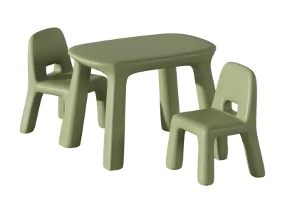 Nordic Ins table and chair from aliexpress 3D model