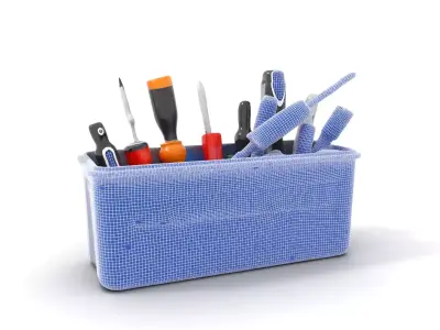 Comprehensive Mechanic Tool Set Model Pack Low-poly 3D model