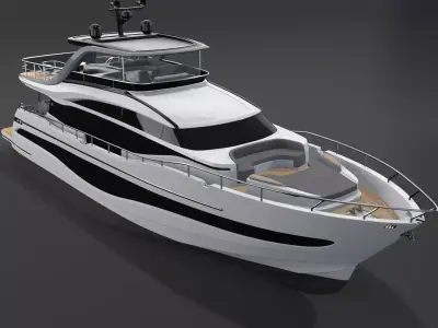 P Y85 Luxury Motor Yacht - Y Class model 3D model