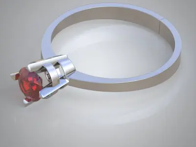 Diamond ring 0449 3D printable model9 Free 3D print model