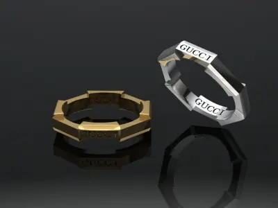pentagon ring 3D print model