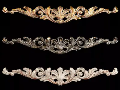 Classic carved 002 3D model