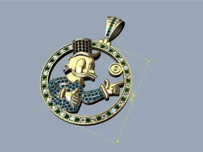 MC Duck pendant - Colgante Mc Pato 3D print model