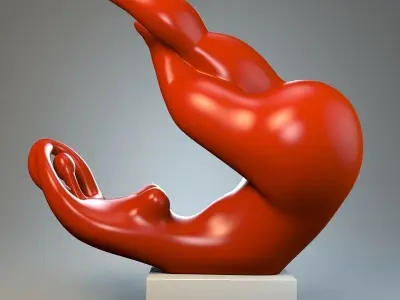 Sculpture playful mood 3D model purchase