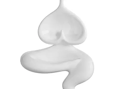 Decorative Abstract Sculpture Yoga Ladies 3D model