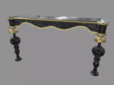 Modern Luxury Console Table Low-poly 3D model