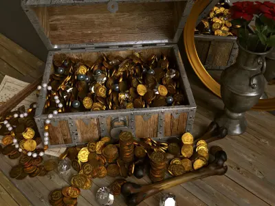 Tresor du pirate 3D model