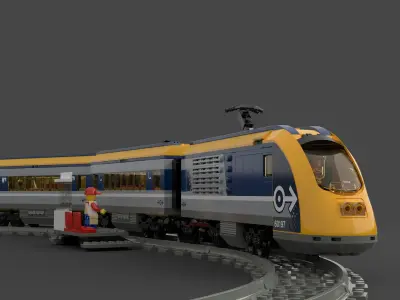 LEGO City - Passenger Train 2018 3D model