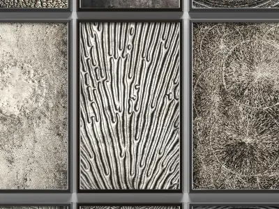 Collection of paintings for walls 12 3D model