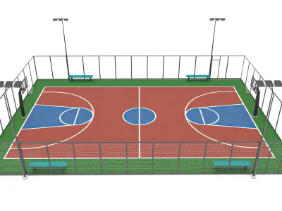 Basketball Court 2 3D model