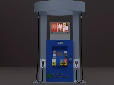 Fuel dispenser 3D model