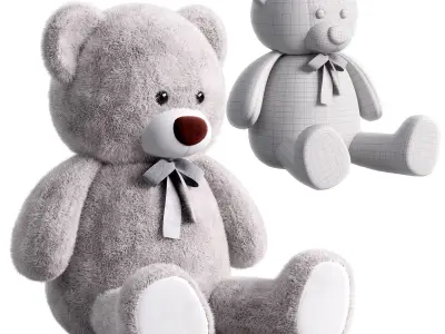 Kids Teddy Bear Toy  Low-poly 3D model