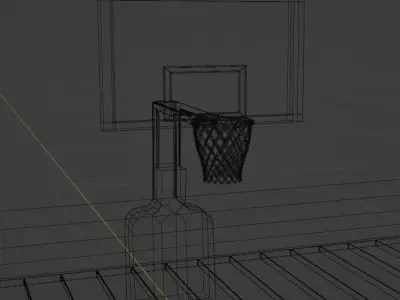 basketball court Low-poly 3D model get