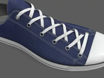 Realistic Sports Sneakers 3D model