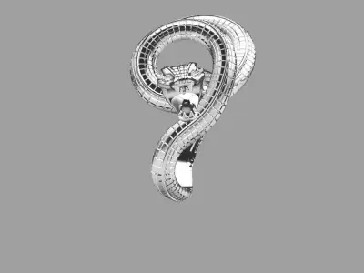 snake ring1 3D print model