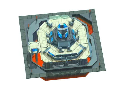 isometrical Missing Room Headquarters 2 Low-poly 3D model