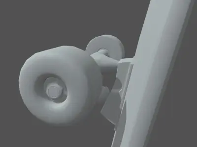 Skate skateboards Low-poly 3D model