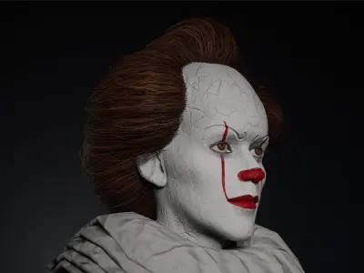 Low Poly Clown 3D Model Low-poly 3D model