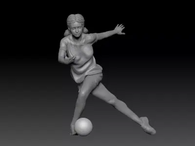 BOWLING GIRL 2 3D print model