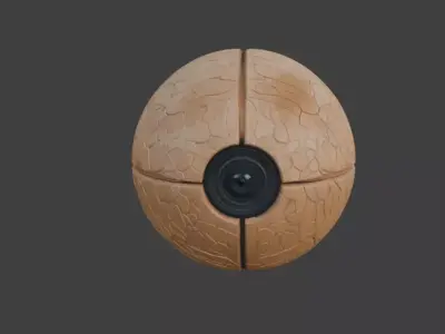 Walnut Shell Camera Two Model Pack Decorative Tech 3D Model 3D model
