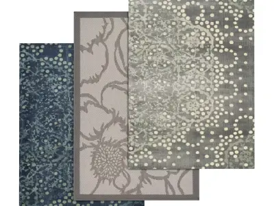Rug Set 2073 3D model