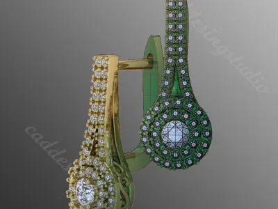 Earrings od60 3D print model