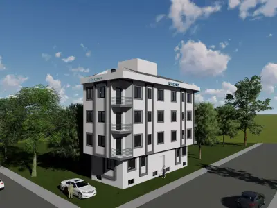 Apartment Project Revit 3D model