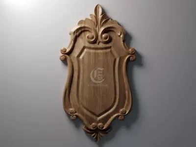 Decorative Plaque - 3D STL Files for CNC  3D model