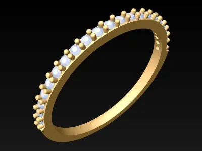 Diamond Ring - Womens Rings - N225413 V03 3D print model