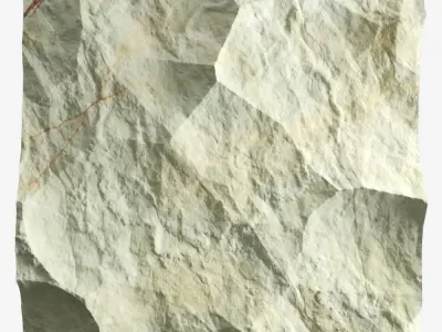 68-RockPanel piece of rock 3D model