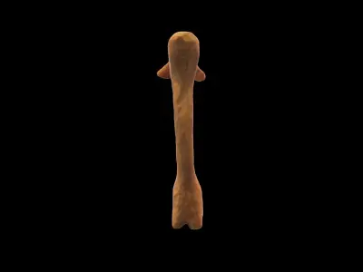 Giraffe Figurine Low-poly 3D model