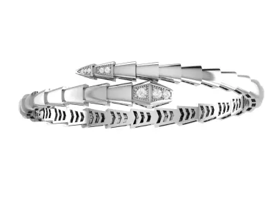 BVLGARI snake diamonds Bracelet 3D print model 3D print model