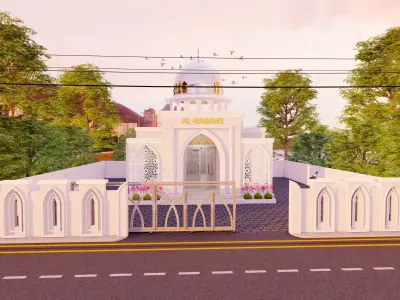 Mosque or Mushola or PrayerRoom or SmallMosque 3D Architecture  3D model