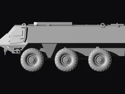 Patria 6x6 armored personal vehicles 3D print model