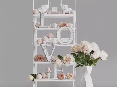 Wedding decor 3D model