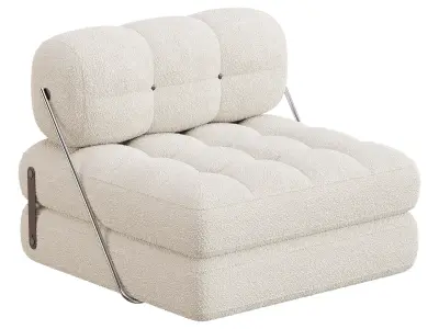 TALIA BOUCLE LOUNGE CHAIR 3D model