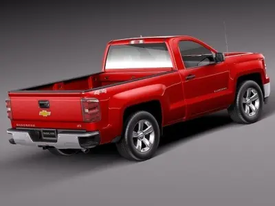 Chevrolet Silverado Regular Cab CG 2014 3D model