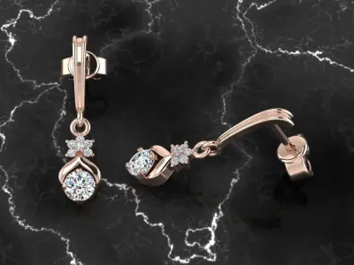 Jewelry Earring 3D print model