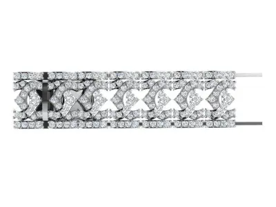 Diamond Chain Bracelet 4629 3D print model