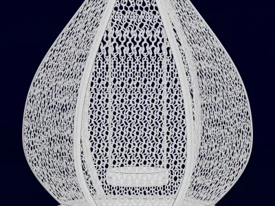 Moroccan Round Candle Holder  3D model