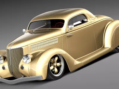 F36 Coupe Custom HotRod 3D model