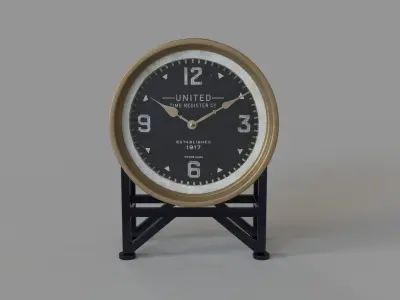 Shyam Table Clocks Brass 3D model