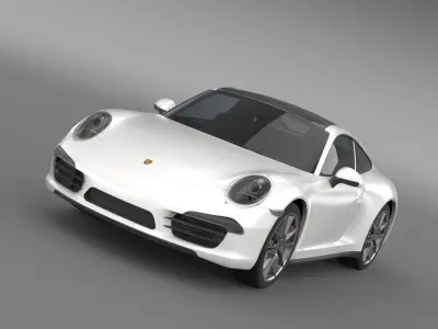 Porsche 911 Carerra 4 2013 3D model