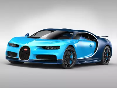 Bugatti Chiron 2017 3D model